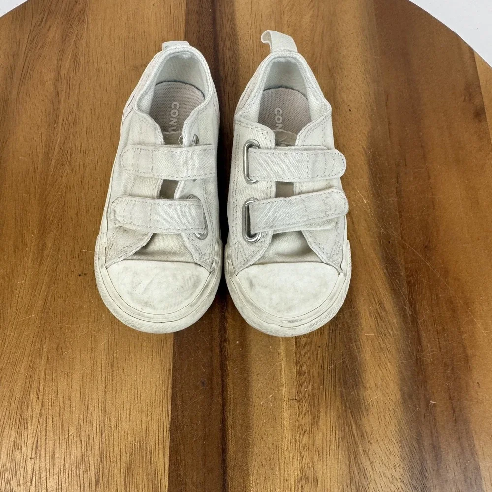 Little Kids Converse Chuck‎ Taylor All Star Easy On White Low Sneakers Size 7 C